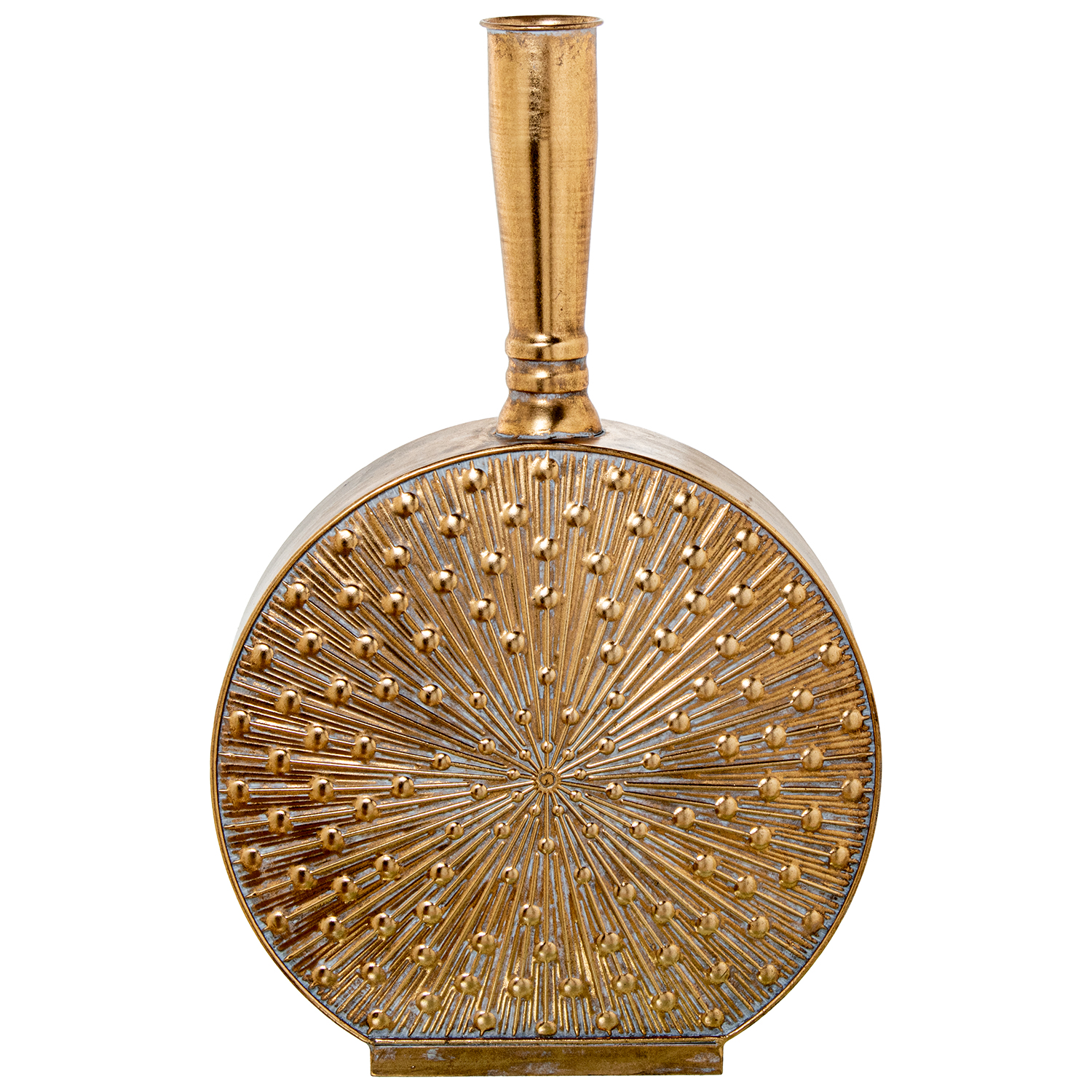 JARRÓN METAL DORADO 1XE27 MAX40W NO INCLUIDA