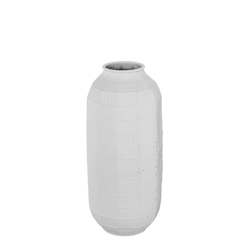 JARRON METAL BLANCO