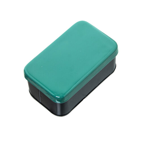 CAJA METAL ESMALTADO VERDE