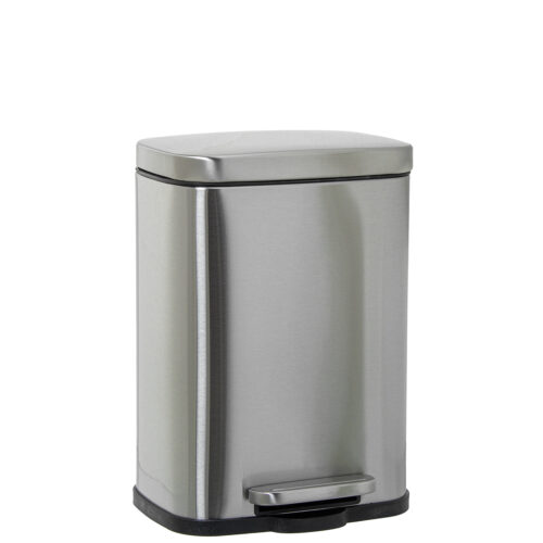 PAPELERA ACERO INOXIDABLE 5L C CERÁMICA AZUL