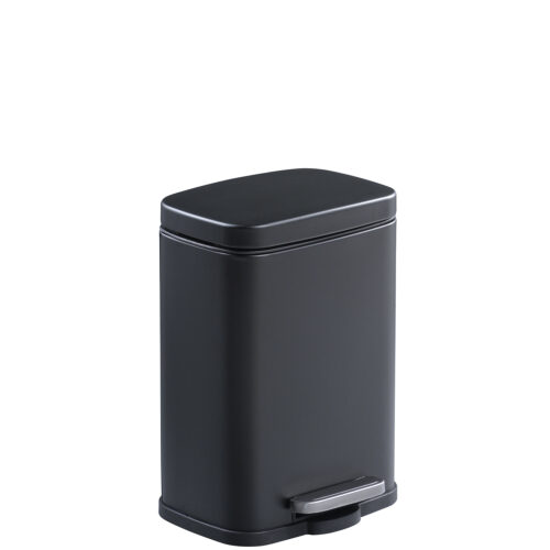 PAPELERA ACERO INOXIDABLE 5L. C/PEDAL BLANCA