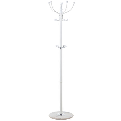 PERCHERO METAL BLANCO BASE MARNATURAL, 9 POMOS