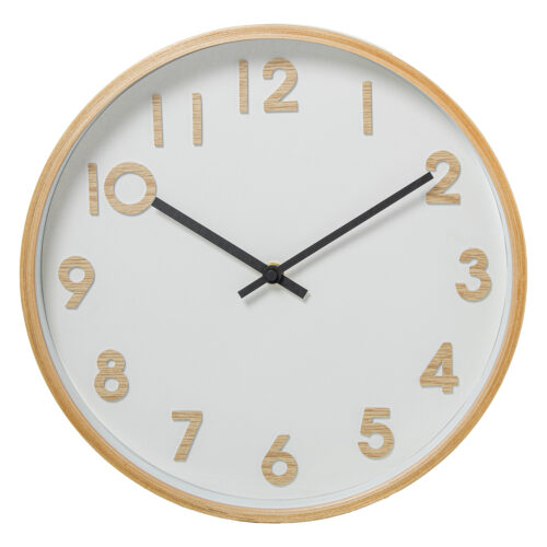RELOJ PARED MADERA 31,5CM