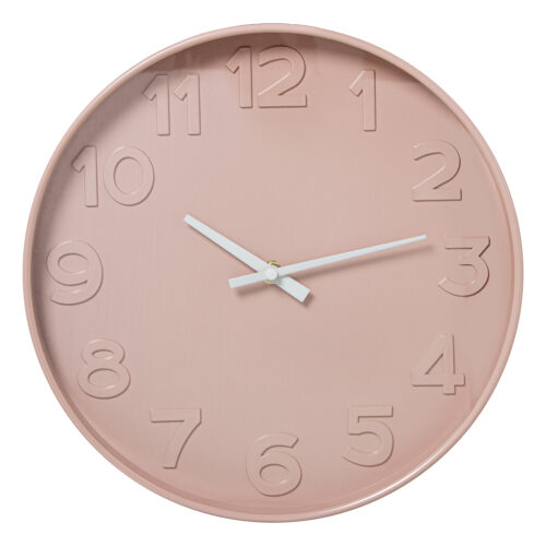 RELOJ PARED ACRÍLICO 30CM ROSA