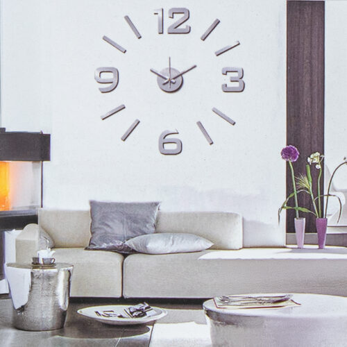 RELOJ PARED ADHESIVO GOMA EVANÁCAR BLANCO