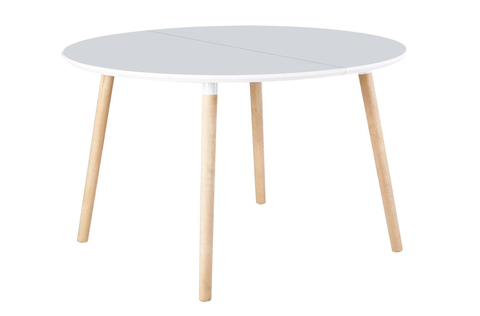 MESA COMEDOR EXTENSIBLE NORDIKA 100 - 140 - 180 CM BLANCO / HAYA.