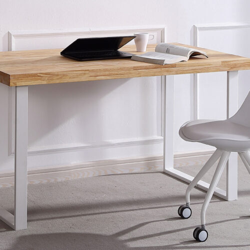 MESA ESTUDIO NATURAL 120 x 60 CM ROBLE NORDISH / BLANCO.