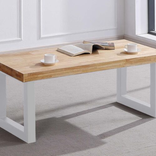 MESA CENTRO ELEVABLE LOFT 120 x 60 CM ROBLE NORDISH/ BLANCO