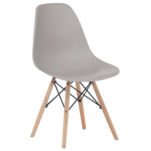SILLA COMEDOR PATA NÓRDICA MODELO PARÍS GRIS.