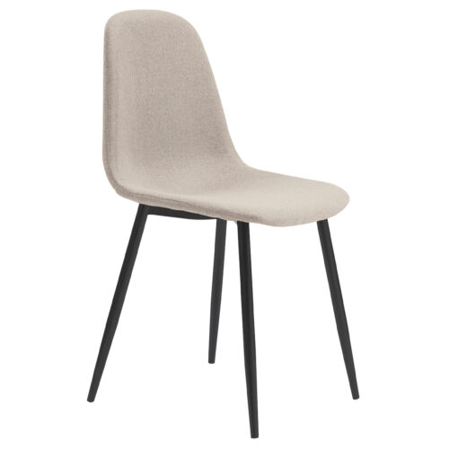 SILLA COMEDOR HALL TEJIDO BEIGE.