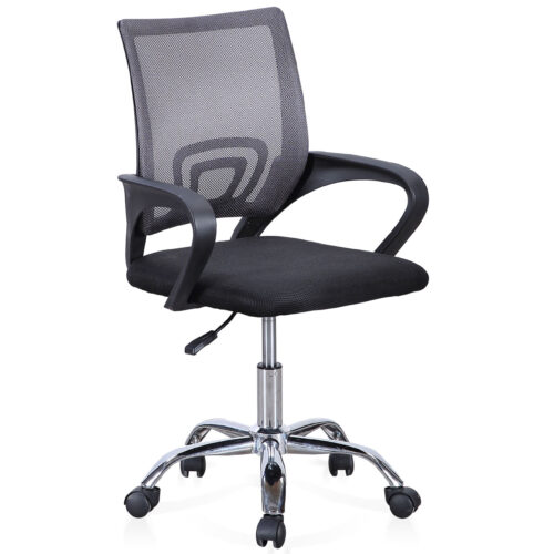 SILLA DE OFICINA GIRATORIA MODELO VITA NEGRO / GRIS