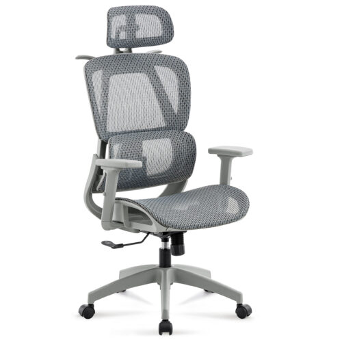 SILLON GIRATORIO ERGO RED TRANSPIRABLE GRIS / ESTRUCTURA GRIS