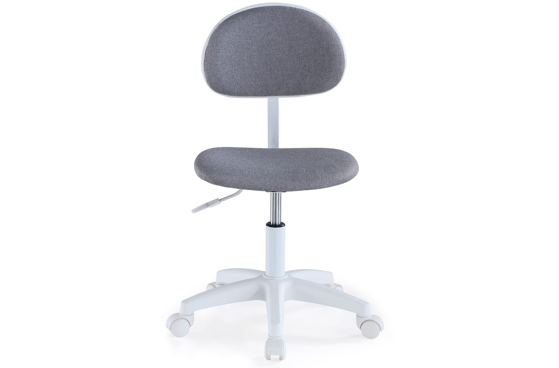 SILLA GIRATORIA DE ESCRITORIO JUVENIL LUCKY GRIS / BLANCO. - Imagen 2