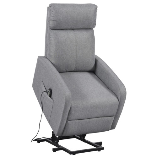 SILLON RELAX ELEVADOR LIFE TEJIDO GRIS.