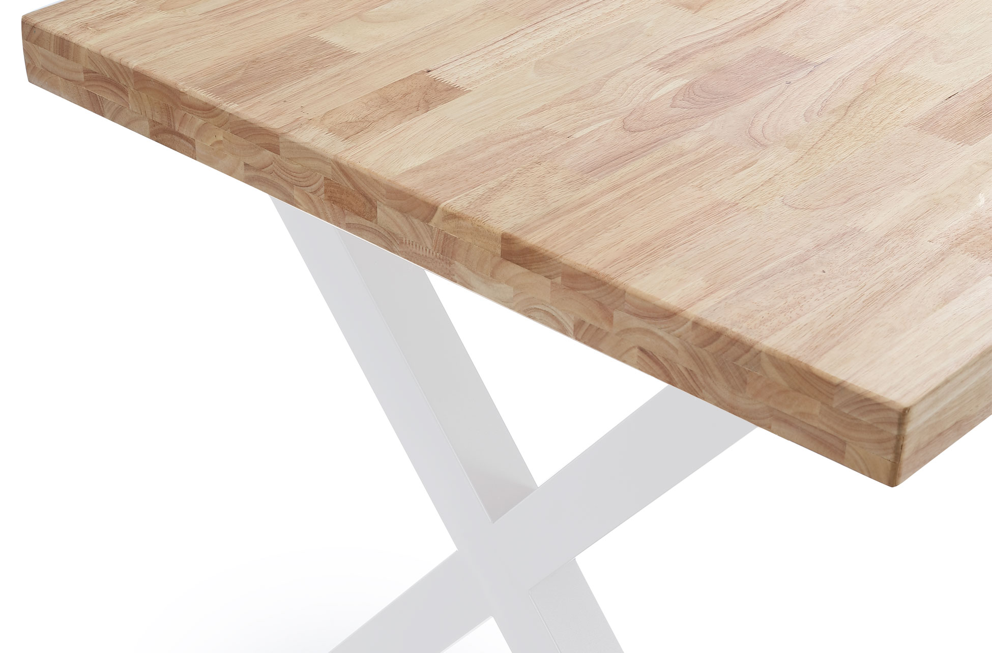 MESA COMEDOR FIJA X-LOFT 140 x 80 CM ROBLE NORDISH / BLANCO - Imagen 4