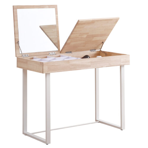 MESA / TOCADOR CON ESPEJO PRETTY 100 x 50 CM NORDISH / BLANCO.