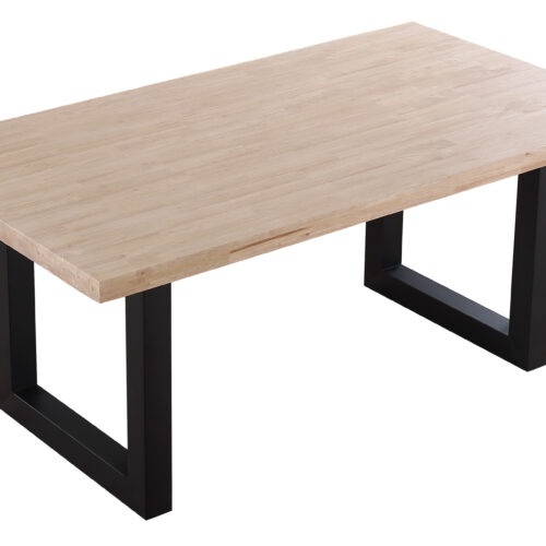 MESA COMEDOR FIJA LOFT 180 x 100 CM  ROBLE NORDISH / NEGRO.