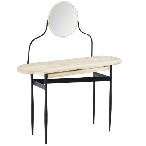 TOCADOR / ENTRADA CON ESPEJO MOON NORDISH / NEGRO