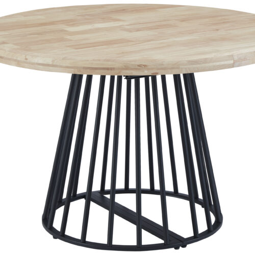 MESA COMEDOR REDONDA EXTENSIBLE 120 - 160 - 200 CM BRAD NORDISH / NEGRO.