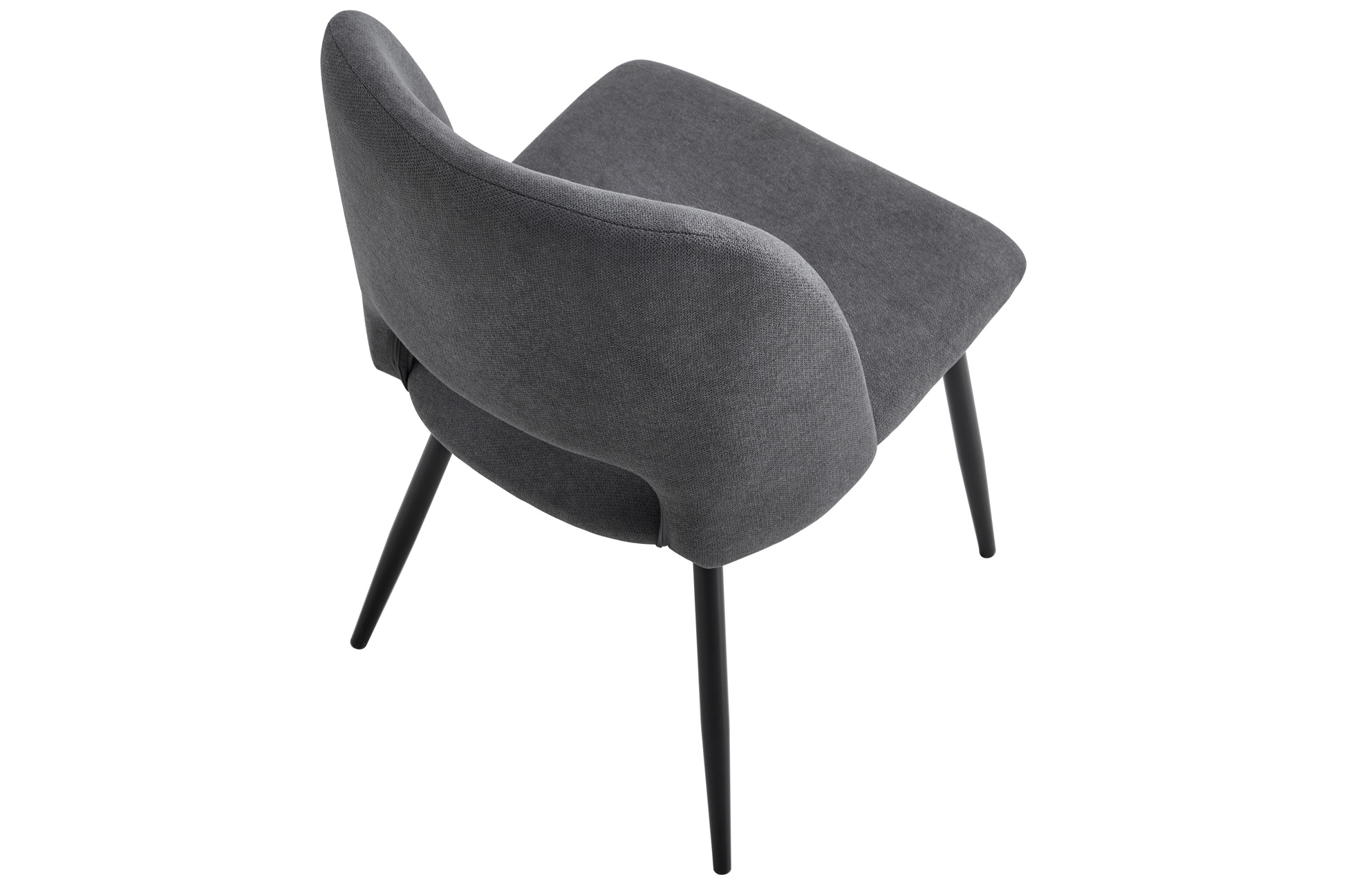 SILLA COMEDOR VENUS TEJIDO GRIS / NEGRO - Imagen 4