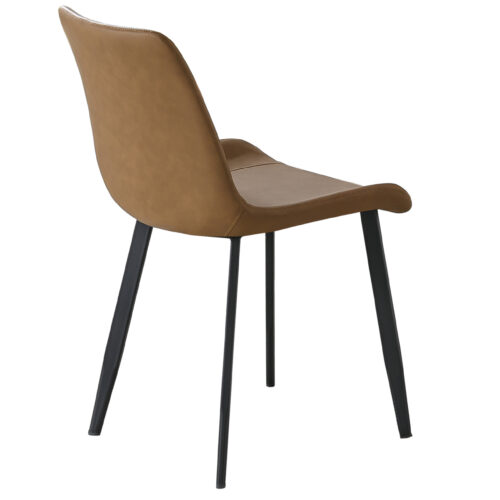 SILLA LIS CUIR MARRON