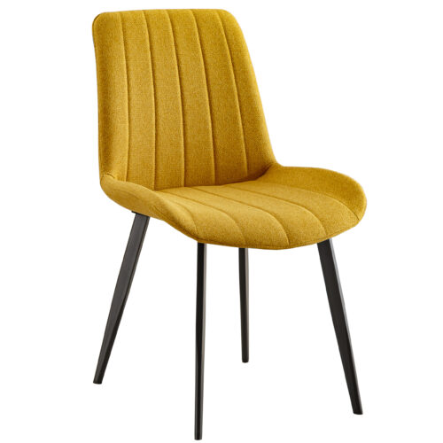 SILLA COMEDOR SOPHIE TEJIDO MOSTAZA