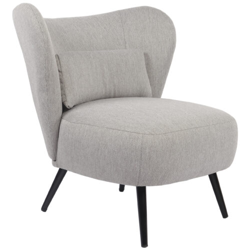 BUTACA TAPIZADA ELLE GRIS MELANGE