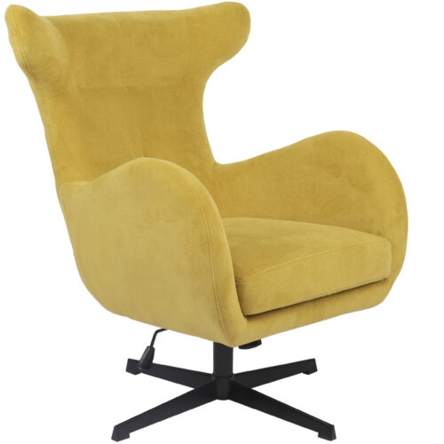 BUTACA GIRATORIA Y REGULABLE EN ALTURA MUNICH MOSTAZA