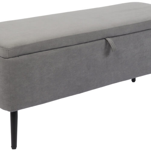 BAUL TAPIZADO MAISON 110 x 40 CM MICROFIBRA GRIS