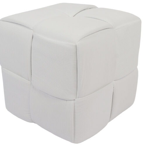 PUFF 45 X 45 CM CORDUROY NATA