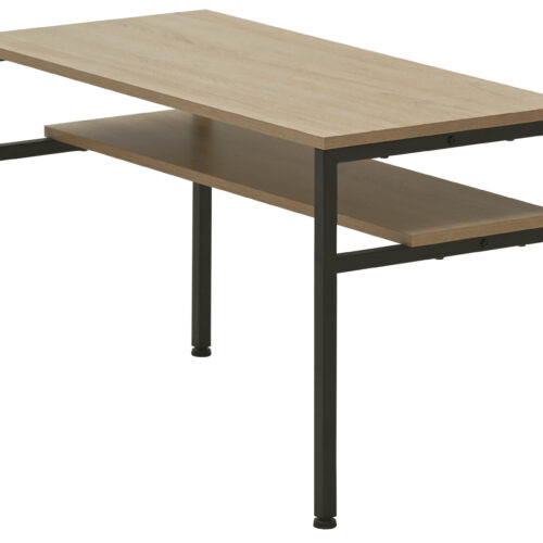 MESA CENTRO DECK 80 x 40 CM OAK / NEGRO