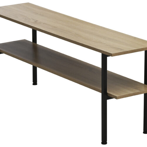 MESA AUXILIAR / TV DECK 120 x 30 CM OAK / NEGRO