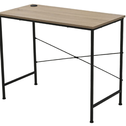 ESCRITORIO DECK 90 x 45 CM OAK / NEGRO