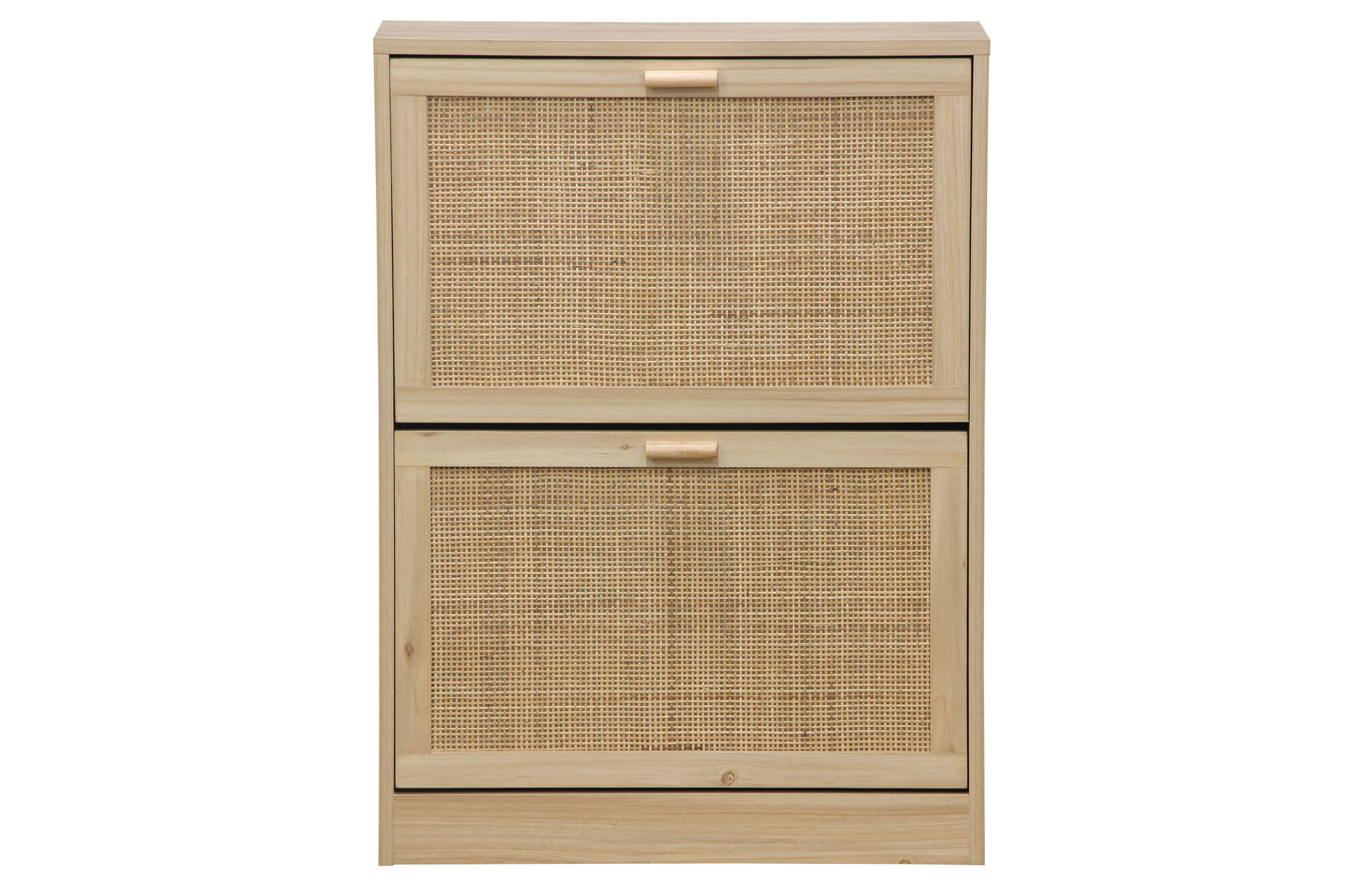 ZAPATERO DECOR 60 x 24 CM PINO / RATTAN. - Imagen 5