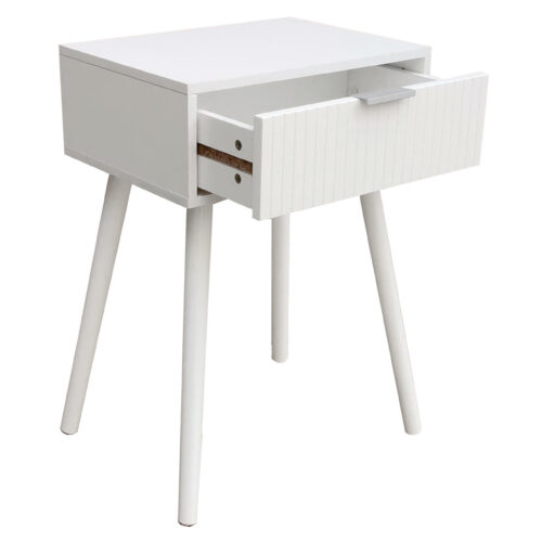 MESILLA DE NOCHE 40 x 30 CM FREYA BLANCO.