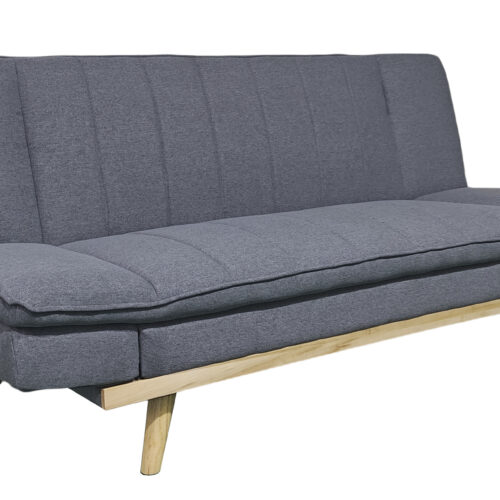 SOFA CAMA LOUNGE XL  114 x 189 CM TEJIDO GRIS