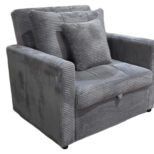 SOFA CAMA DIVAN 99 CM CORDUROY GRIS