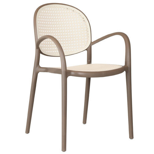 SILLON MASIA POLIPROPILENO TOPO / RATTAN.