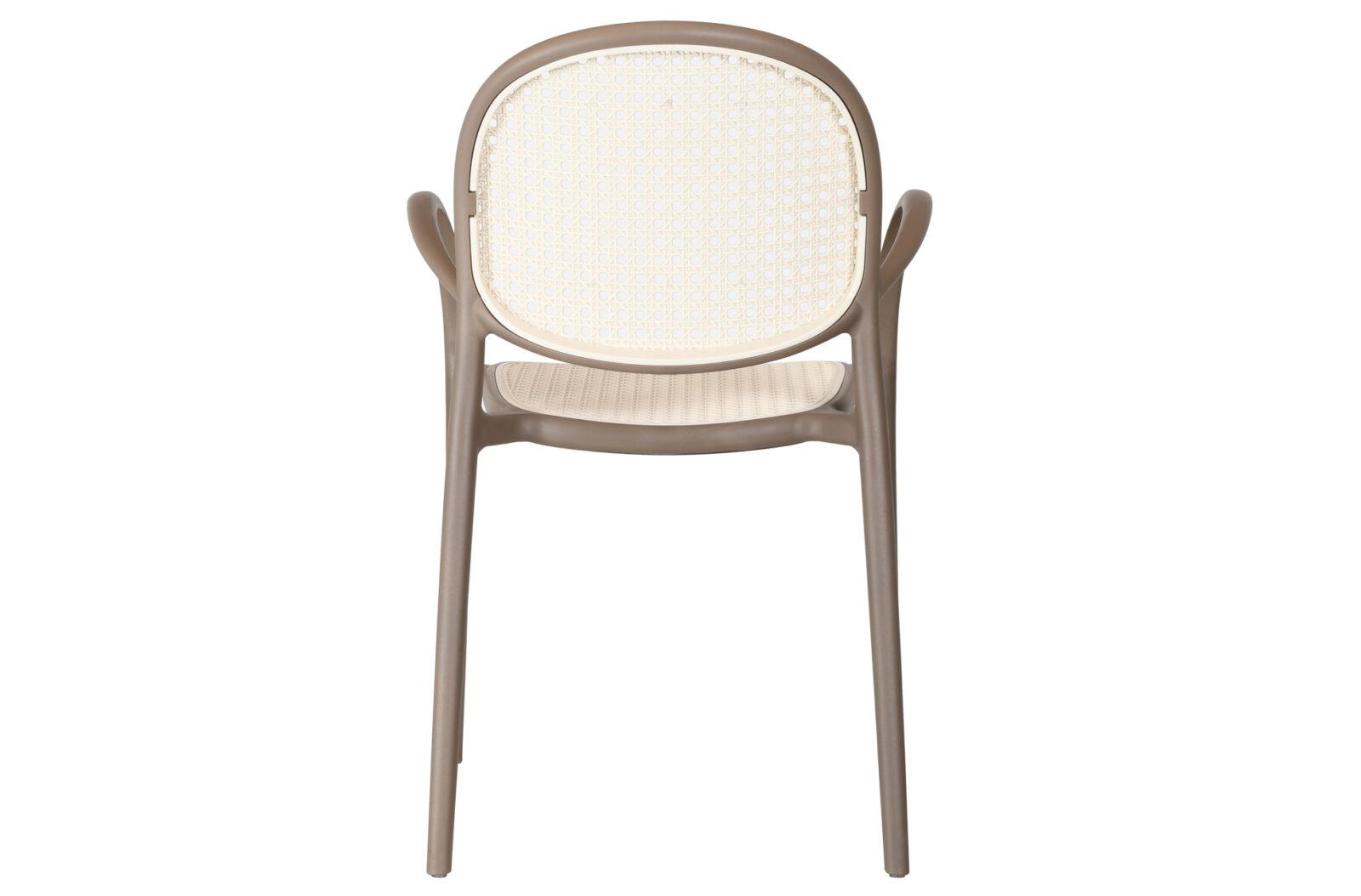 SILLON EXTERIOR MASIA POLIPROPILENO TOPO / RATTAN. - Imagen 6