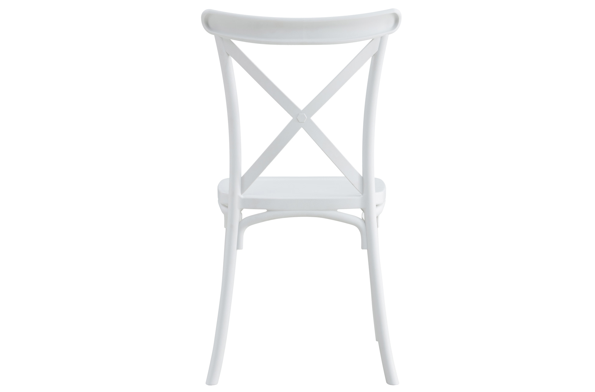 SILLA POLIPROPILENO CROSSBACK BLANCO. - Imagen 4