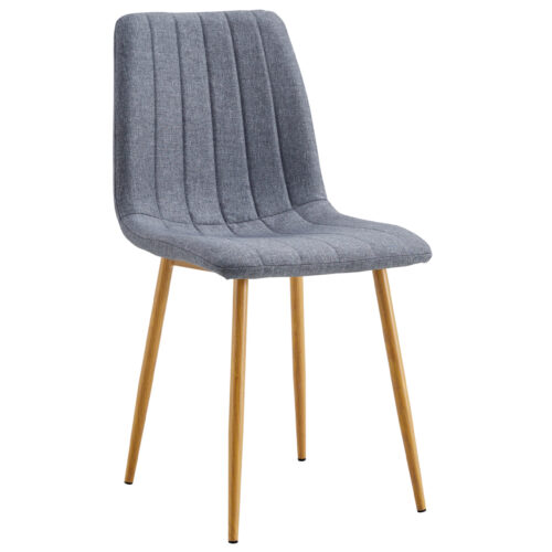 SILLA COMEDOR NAILS TEJIDO GRIS / OAK.