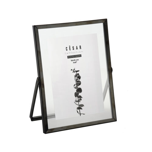 PORTAFOTOS 10X15CM CRISTAL/METAL DORADO