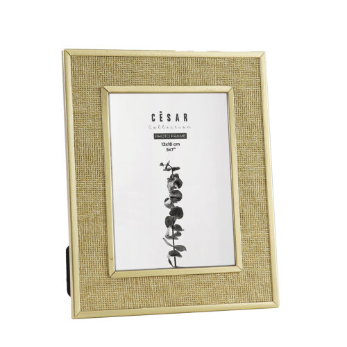 PORTAFOTOS 13X18CM METAL DORADO