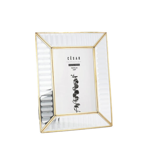 PORTAFOTOS 10X15CM CRISTAL/MET