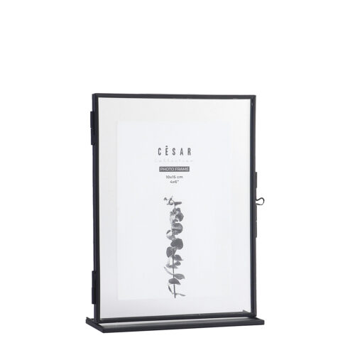 PORTAFOTOS 10X15CM CRISTAL/METAL DORADO