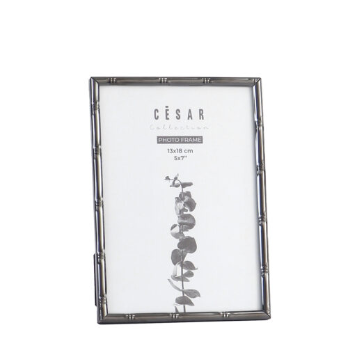 PORTAFOTOS 13X18CM METAL GRISPLOMO
