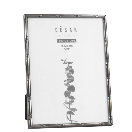 PORTAFOTOS 15X20CM METAL GRISPLOMO