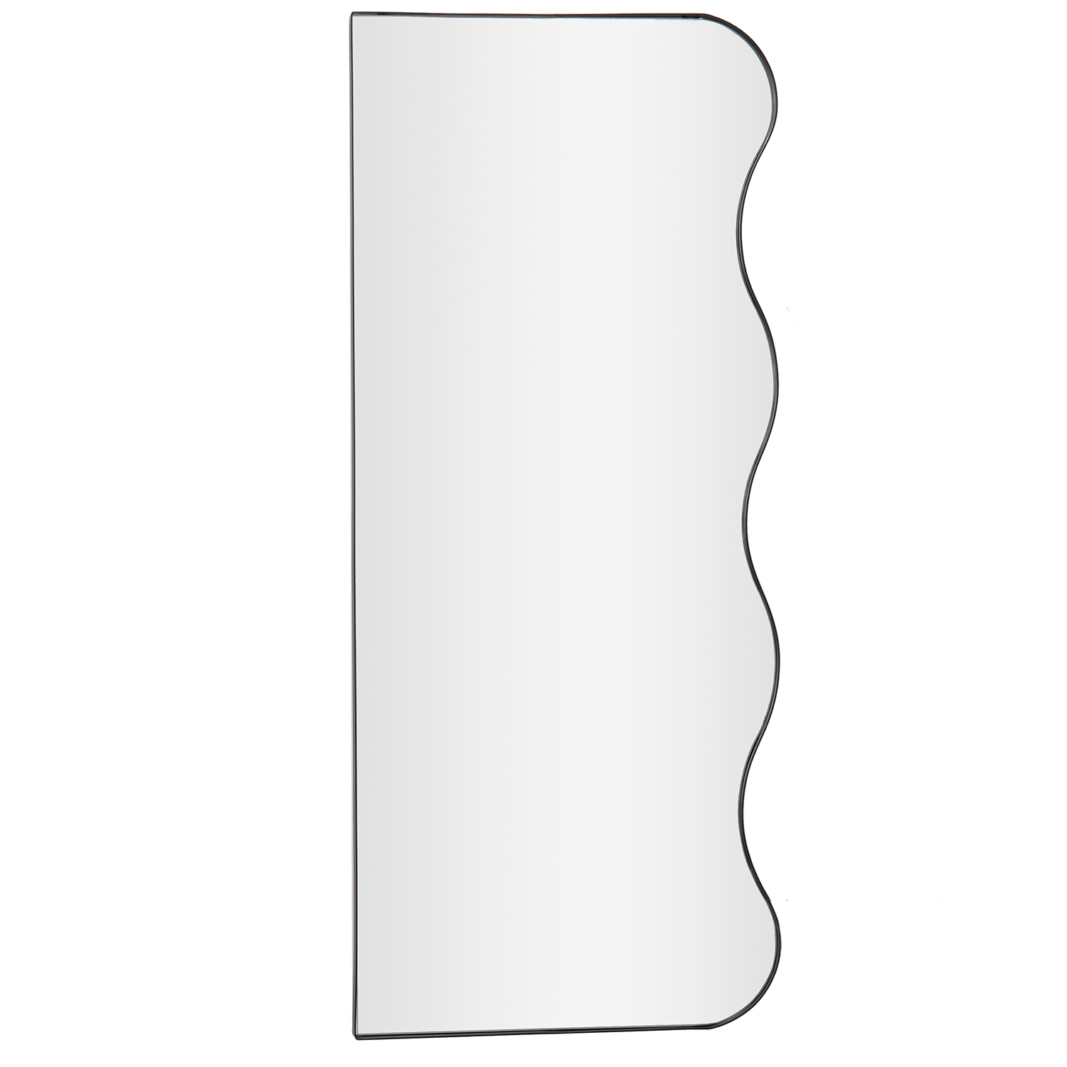 ESPEJO PARED METAL NEGRO