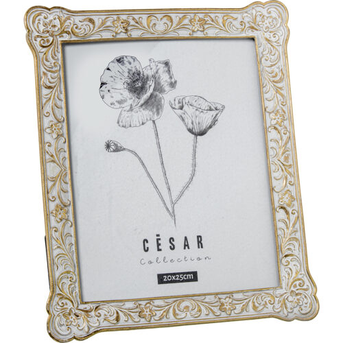 PORTAFOTOS RESINA 20X25CM DORADO