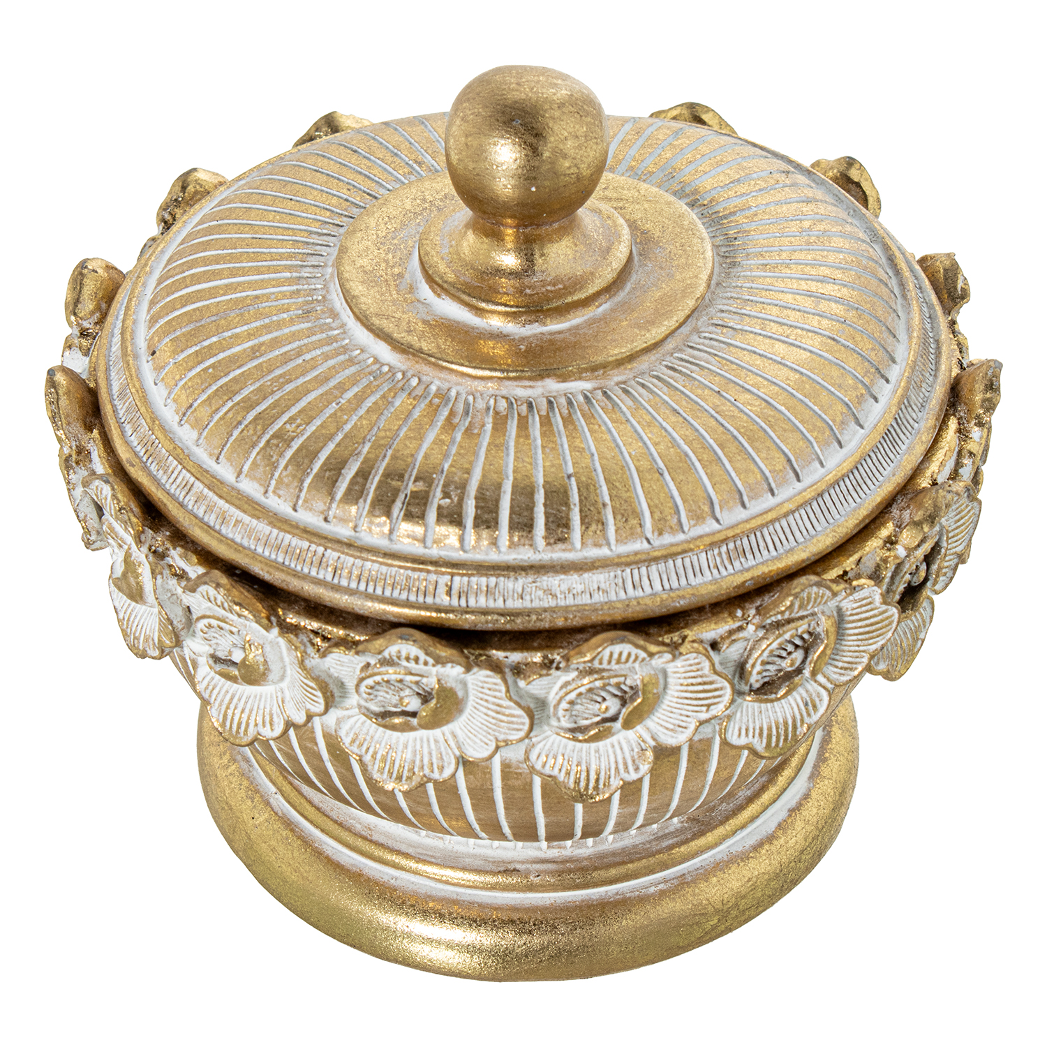 JOYERO RESINA DORADODO